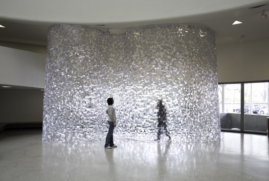 Alyson Shotz, “Geometry of Light” Installed at Louis Vuitton Tokyo
