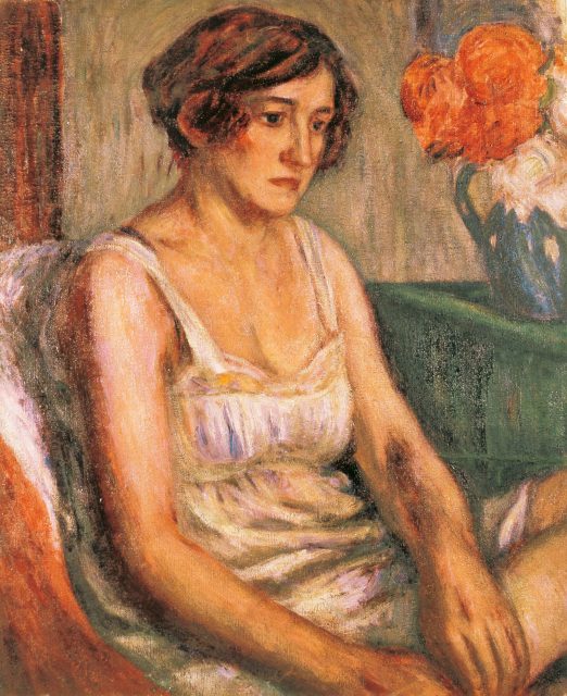 775-田中善之助《パリの女》大正