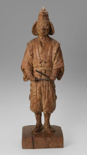 村山琴泉《天狗像》木彫 ハラサワコレクション　photo:毛利聰