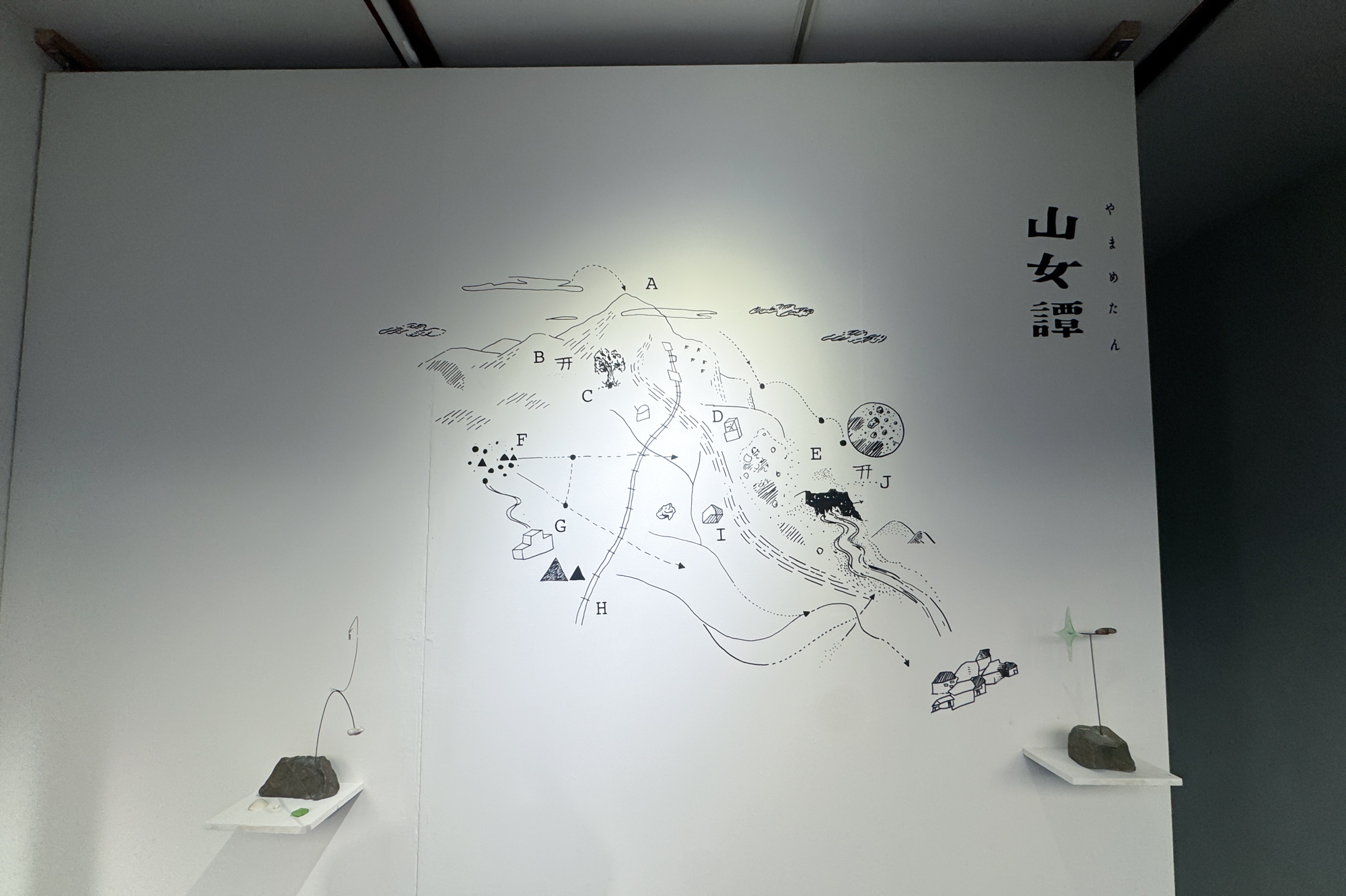 Installation view Kyoko Yasuhara: Yamametan -A tale from Hiba-, LEESAYA, Tokyo, 2026