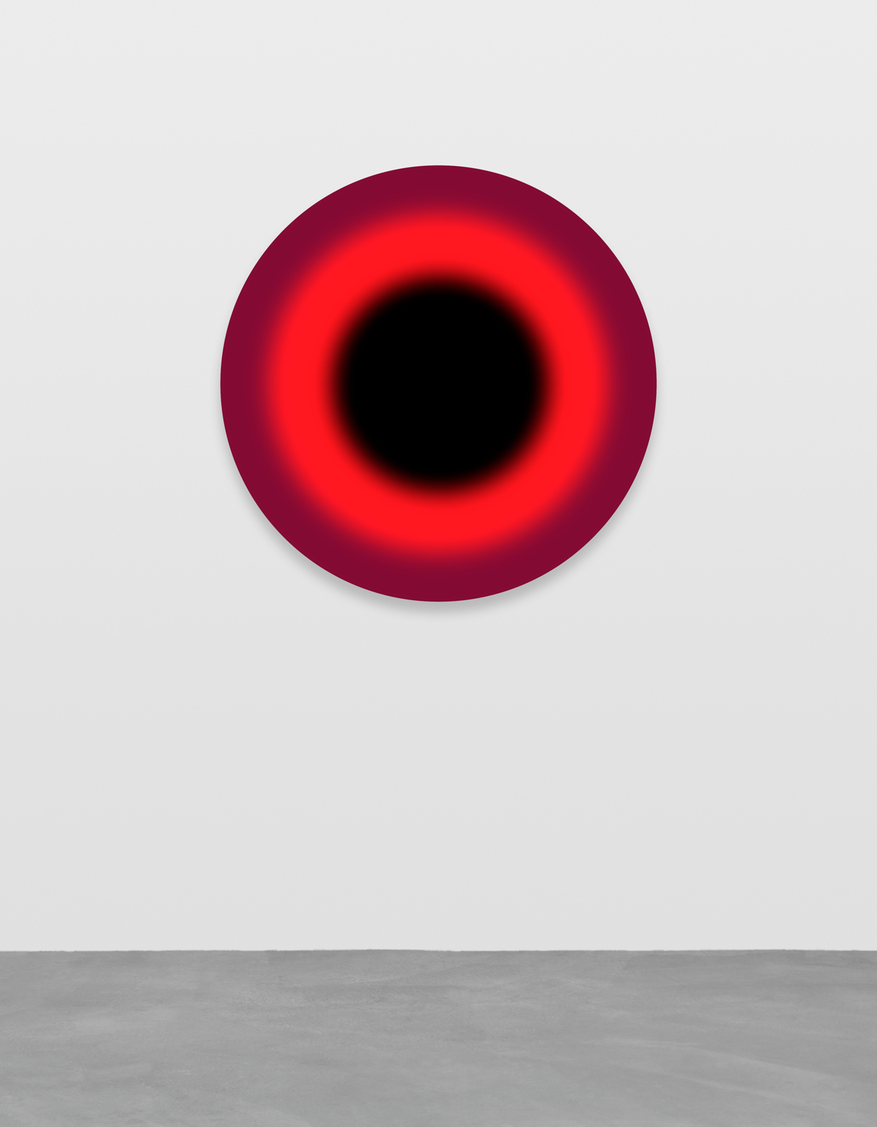 Ugo Rondinone, fünfterjanuarzweitausendundvierundzwanzig (2024), oil on canvas, diameter: 90 cm.　© Ugo Rondinone. Courtesy the Artist and Sadie Coles HQ, London