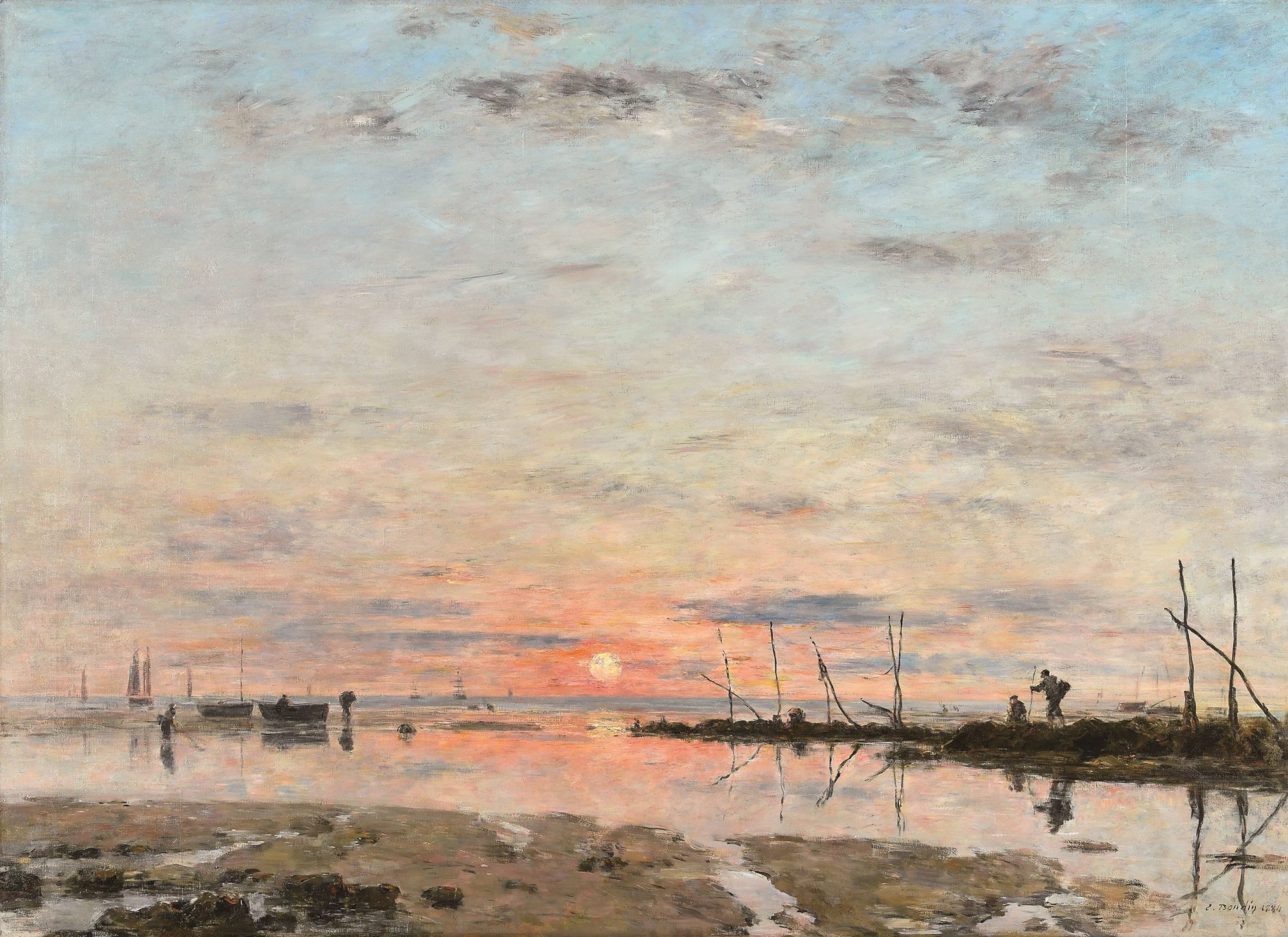 《干潮》1884年 油彩／カンヴァス 117×161cm　サン=ロー美術館©Musée d’art et d’histoire de Saint-Lô, Pierre-Yves Le Meur